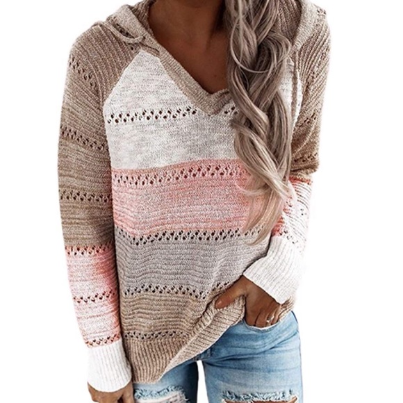 ✨Womens Boho ColorBlock Knitted Pullover✨ - Picture 3 of 3